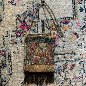 Vintage Bohemian Elephant Crossbody Purse